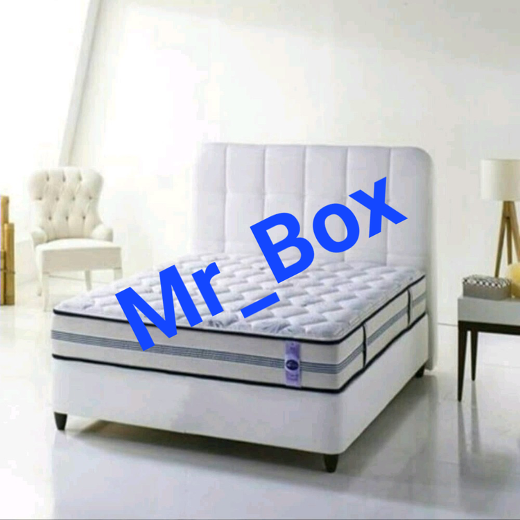 تختخواب باکس هتلی ثابت با تاج تخت خواب بدون تشک