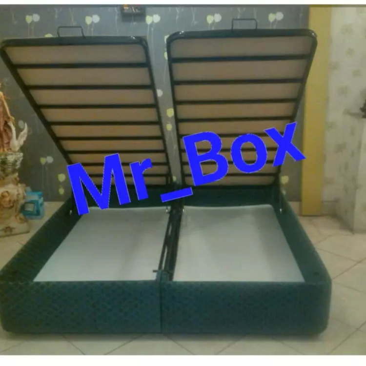تختخواب تخت خواب باکس هتلی جکدار دوتیکه بدون تاج