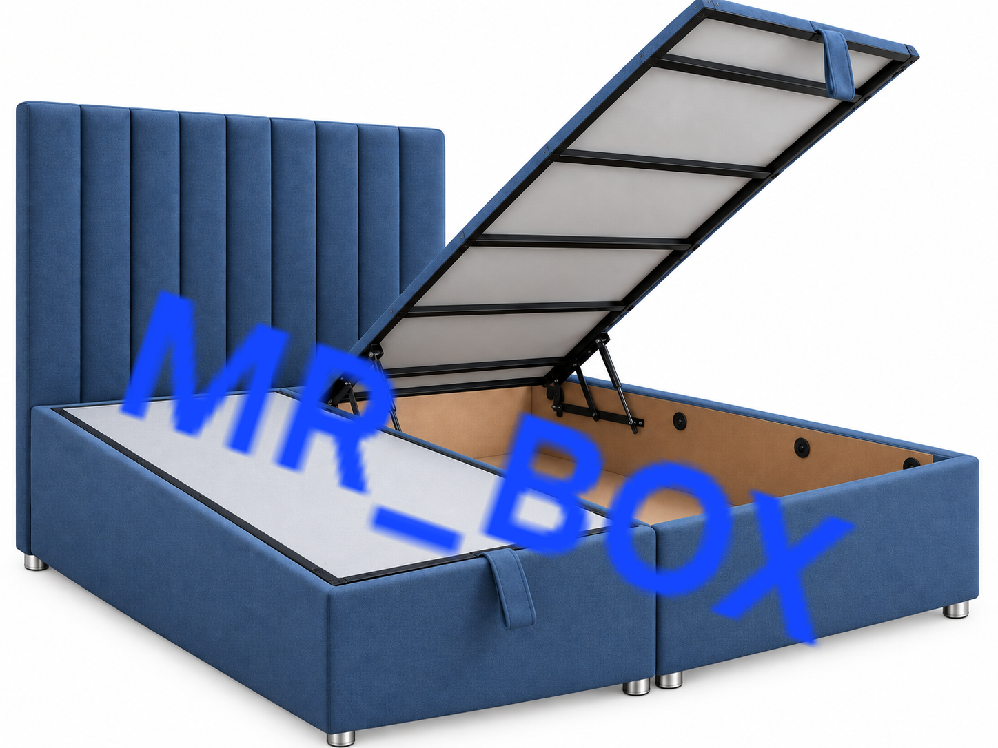 تختخواب باکس هتلی جکدار دوتیکه با تاج تخت خواب
