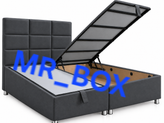 تختخواب باکس هتلی جکدار دوتیکه با تاج تخت خواب